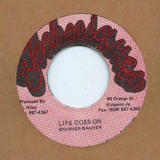 【RE-USED】LIFE GOES ON / SPANNER BANNER - STAMINA RECORDS / VINTAGE REGGAE  RECORD SHOP