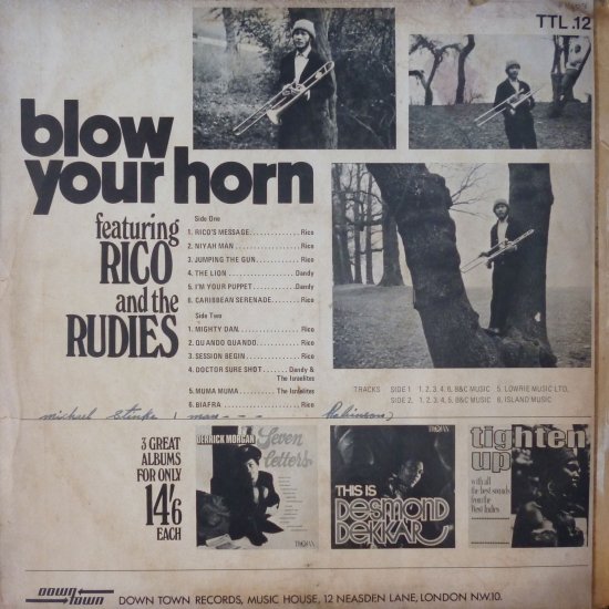 BLOW YOUR HORN / RICO & THE RUDIES - STAMINA RECORDS / VINTAGE