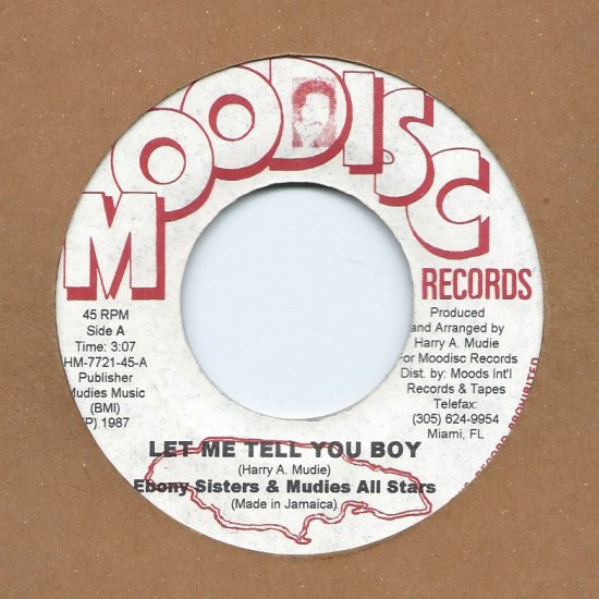 【RE-USED】LET ME TELL YOU BOY / EBONY SISTERS & MUDIES ALL STARS - STAMINA  RECORDS / VINTAGE REGGAE RECORD SHOP