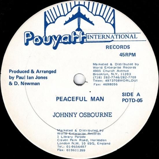 JOHNNY OSBOURNE PEACEFUL MAN レゲエ　レコード Johnny Osbourne - Peaceful Man - YouTube