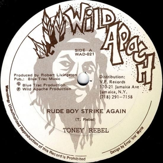 超希少】Tony Rebel – Rude Boy Strike Again - 洋楽