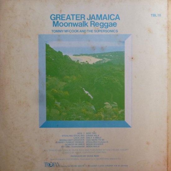 GREATER JAMAICA MOONWALK REGGAE / TOMMY McCOOK & THE SUPER SONICS