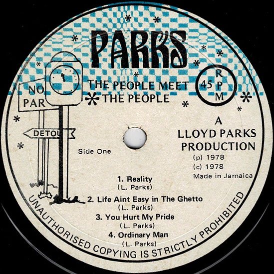 MEET THE PEOPLE / LLOYD PARKS & WE THE PEOPLE - STAMINA RECORDS 