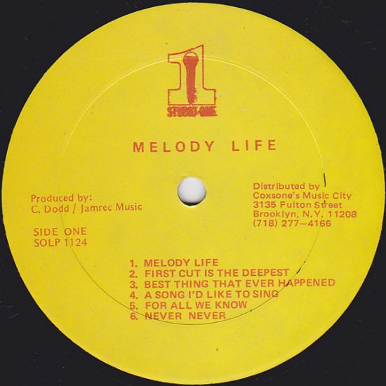 RE-USED】MELODY LIFE / MYRNA HAGUE - STAMINA RECORDS / VINTAGE