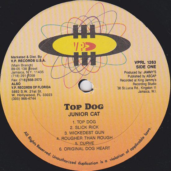 RE-USED】TOP DOG / JUNIOR CAT - STAMINA RECORDS / VINTAGE REGGAE 