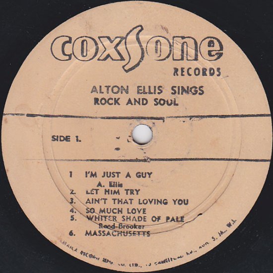 SINGS ROCK AND SOUL / ALTON ELLIS - STAMINA RECORDS / VINTAGE