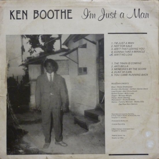 I'M JUST A MAN / KEN BOOTHE - STAMINA RECORDS / VINTAGE REGGAE RECORD SHOP