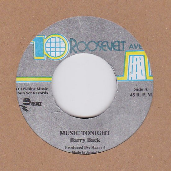 RE-USED】MUSIC TONIGHT / BARRY BACK - STAMINA RECORDS / VINTAGE