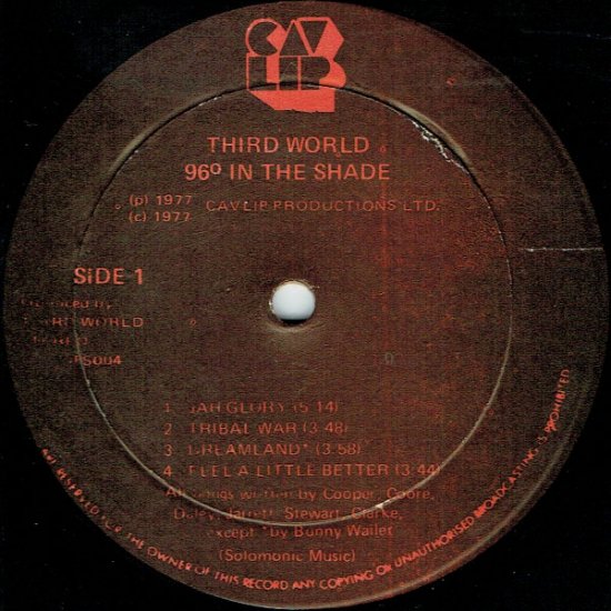 96°IN THE SHADE / THIRD WORLD - STAMINA RECORDS / VINTAGE REGGAE RECORD SHOP