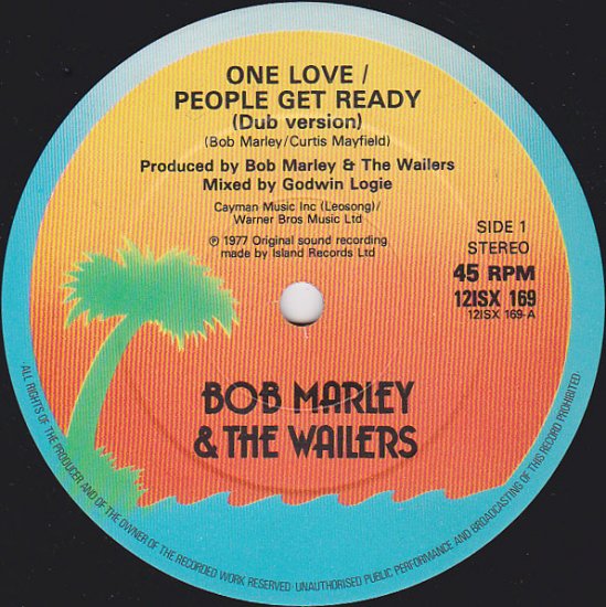 A:ONE LOVE/PEOPLE GET READY DUB VERSION / BOB MARLEY AND THE 