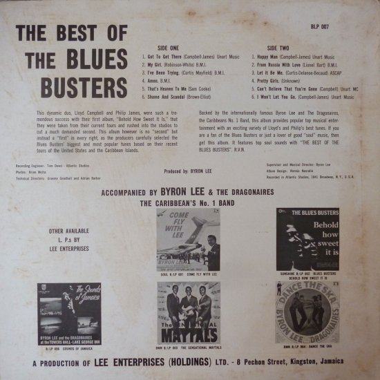 THE BEST OF THE BLUES BUSTERS / THE BLUES BUSTERS - STAMINA 