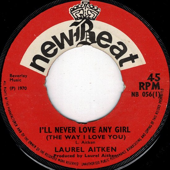 A:I'LL NEVER LOVE ANY GIRL / LAUREL AITKENB:THE BEST I CAN / LAUREL ...