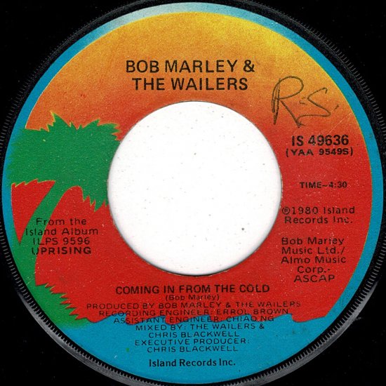 A:REDEMPTION SONG / BOB MARLEY AND THE WAILERSB:COMING IN FROM THE