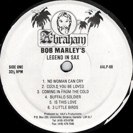Bob Marley's Legend In Sax LP盤