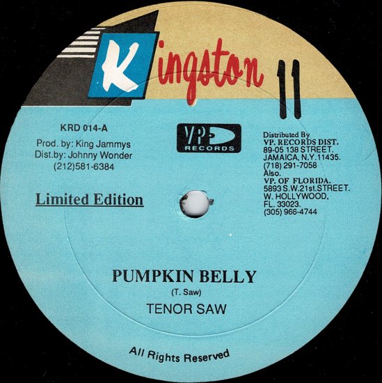 A:PUMPKIN BELLY / TENOR SAWB:DEAD OUT / JIGSY KING - STAMINA RECORDS /  VINTAGE REGGAE RECORD SHOP