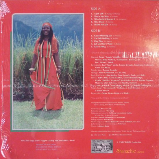 WHO FEELS IT KNOWS IT / RITA MARLEY - STAMINA RECORDS / VINTAGE