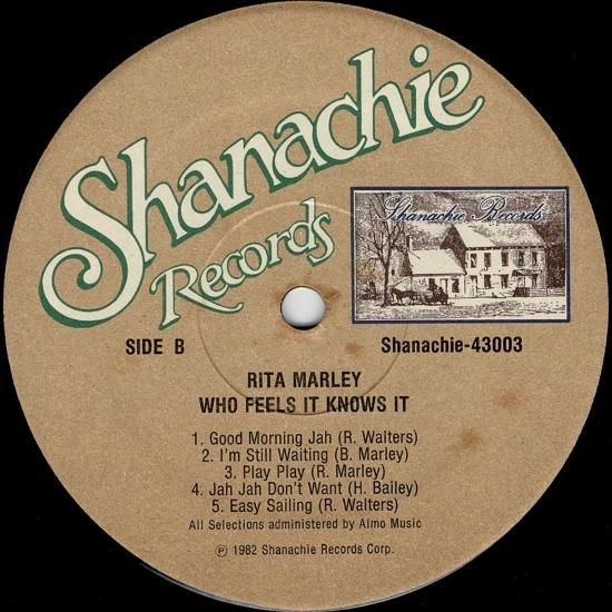 WHO FEELS IT KNOWS IT / RITA MARLEY - STAMINA RECORDS / VINTAGE