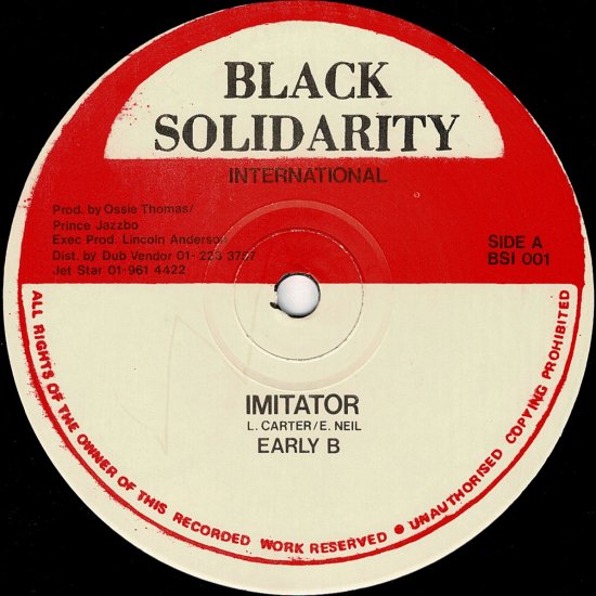 A:IMITATOR / EARLY BB:MI NUH KNOW / PAPA SAN - STAMINA RECORDS ...