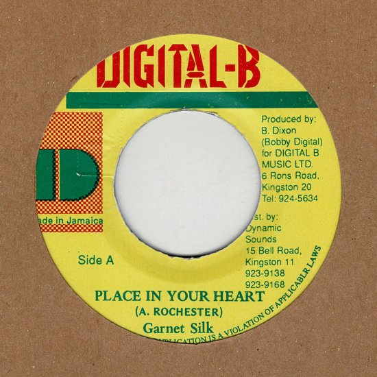 RE-USED】PLACE IN YOUR HEART / GARNET SILK - STAMINA RECORDS