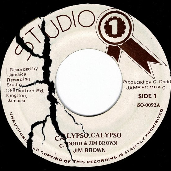 A:CALYPSO CALYPSO / JIM BROWNB:CALYPSO VERSION / JIM BROWN & SOUND ...