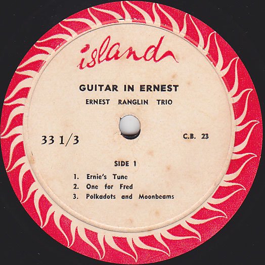 GUITAR IN ERNEST / ERNEST RANGLIN - STAMINA RECORDS / VINTAGE REGGAE RECORD  SHOP