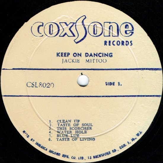 KEEP ON DANCING / JACKIE MITTOO - STAMINA RECORDS / VINTAGE REGGAE