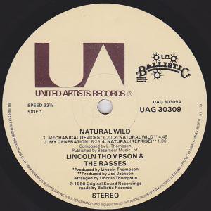 NATURAL WILD / LINCOLN THOMPSON & THE RASSES - STAMINA RECORDS ...