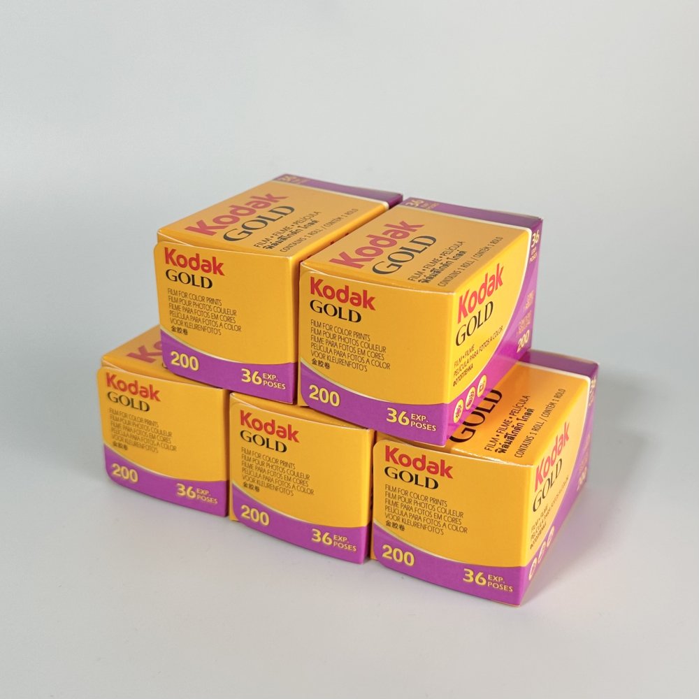 Kodak gold 120 200 ネガフィルム 1パック 5本2 - フィルムカメラ