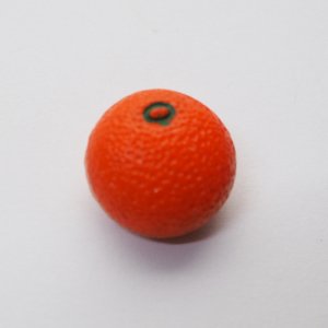*オレンジフルーツガラスボタン