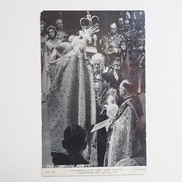 エリザベス女王戴冠式ポストカード １ - イギリスアンティーク・ヴィンテージ雑貨通販 c-h-o-c (チョック)
