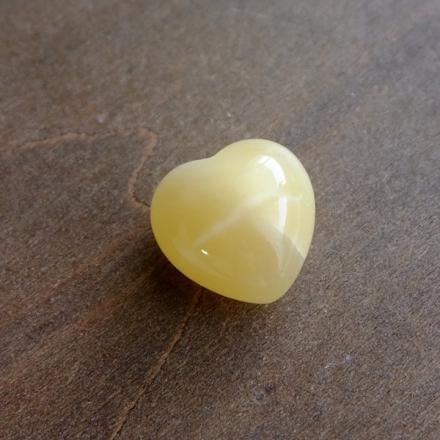アラゴナイト ハート形天然石 ルース・カボション 鉱物・置き石