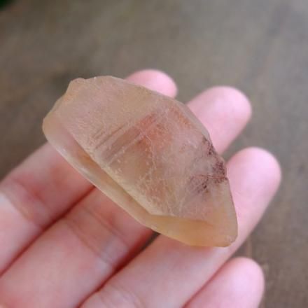 タンジェリンレムリアンクォーツ 原石水晶ポイント（ブラジル産