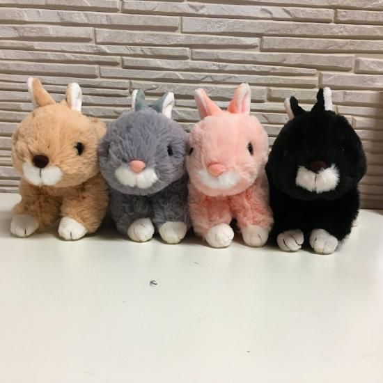 うさぎのマロン ネザーランド・ドワーフ(ピンク) - ぬいぐるみ うさぎのマロン ネザーランド・ドワーフ(ピンク) - ぬいぐるみ