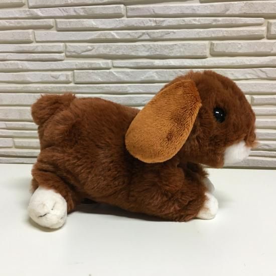 うさぎのマロン ロップイヤー（レッドブラウン） - ぬいぐるみ