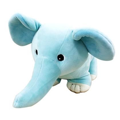 ぷにゅZOO ゾウ(ブルー) S - ぬいぐるみメーカーTAKE OFFの公式