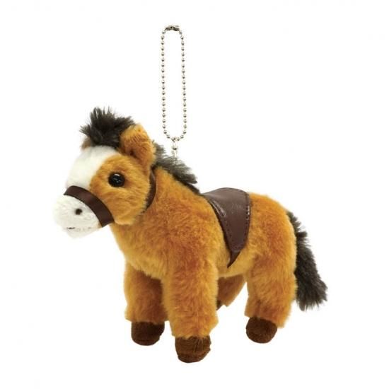 リアルモア ウマ(ブラウン) キーホルダー - ぬいぐるみメーカーTAKE