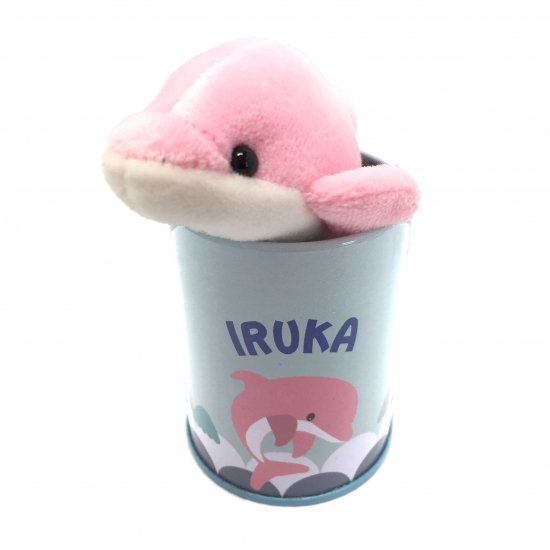 SEA 缶　イルカ(ピンク) - ぬいぐるみメーカーTAKE OFFの公式オンラインショップ