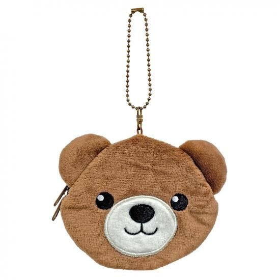 くまやん アニマルコインパース ヒグマ - ぬいぐるみメーカーTAKE OFFの