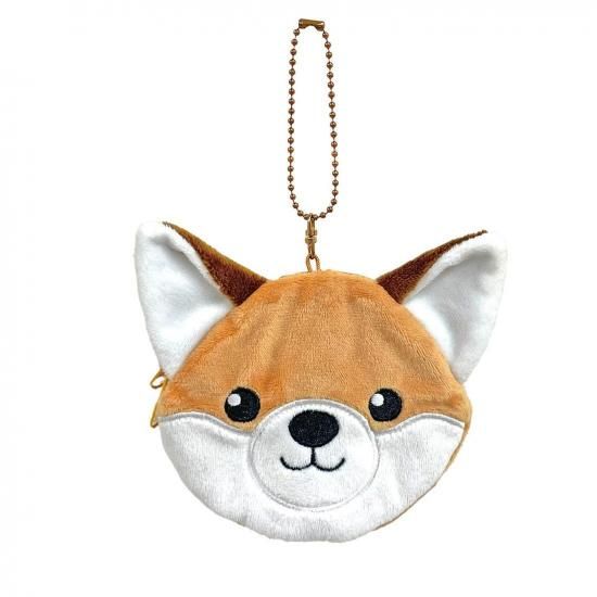アニマルコインパース キツネ - ぬいぐるみメーカーTAKE OFFの