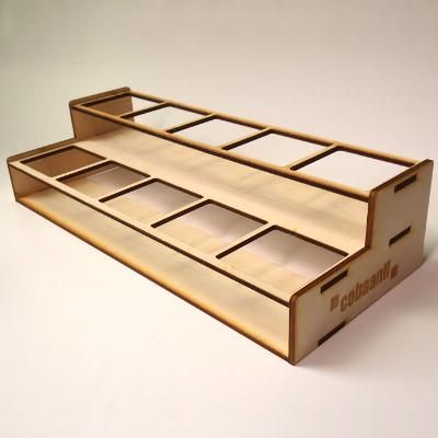 GSIクレオス】クレオス製ビン塗料用ラック（10色×5段） 模型製作用品