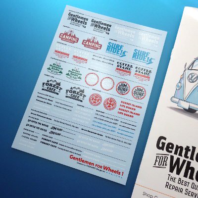 Gentlemmen FOR Wheels 1-ショップカー カラーブック＆デカールセット
