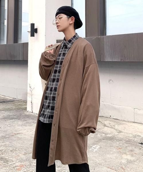 BANSAN バンサン　フリンジロングカーディガン　メンズ BANSAN バンサン フリンジロングカーディガン メンズ