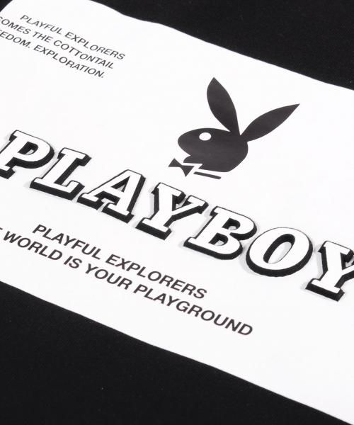 Neos ネオス Playboy プレイボーイ ルーズシルエット エンボス フォトプリント スウェット トレーナー 大人のモテ服通販spade