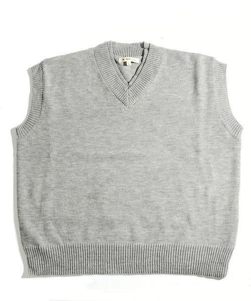 Neos ネオス ビッグシルエット Vネック ニットベスト メンズファッション Spade Neos ネオス ビッグシルエット Vネック ニットベスト メンズファッション Spade