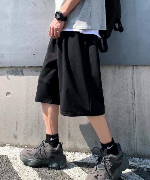 特価‼︎ルース ハーフパンツ 新品L黒 好い|ハーフパンツ 特価‼︎ルース ハーフパンツ 新品L黒 好い|ハーフパンツ