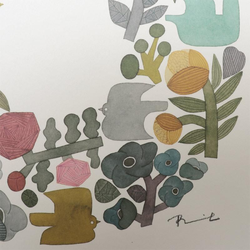 BIRDS' WORDS | ポスター 30【shabby wreath】 - ViVO,VA online