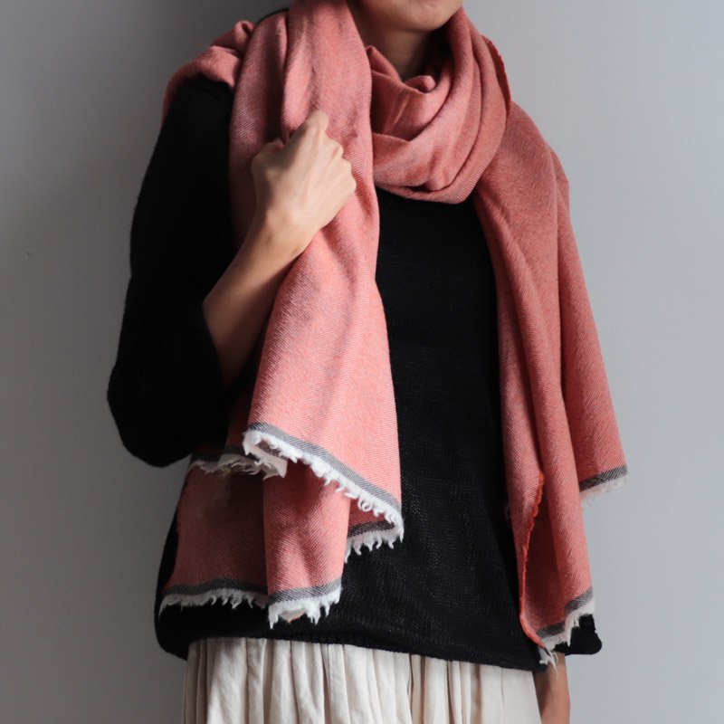 Lapuan Kankurit【 VIIRU merino wool scarf 】75 x 220cm - cinnamon