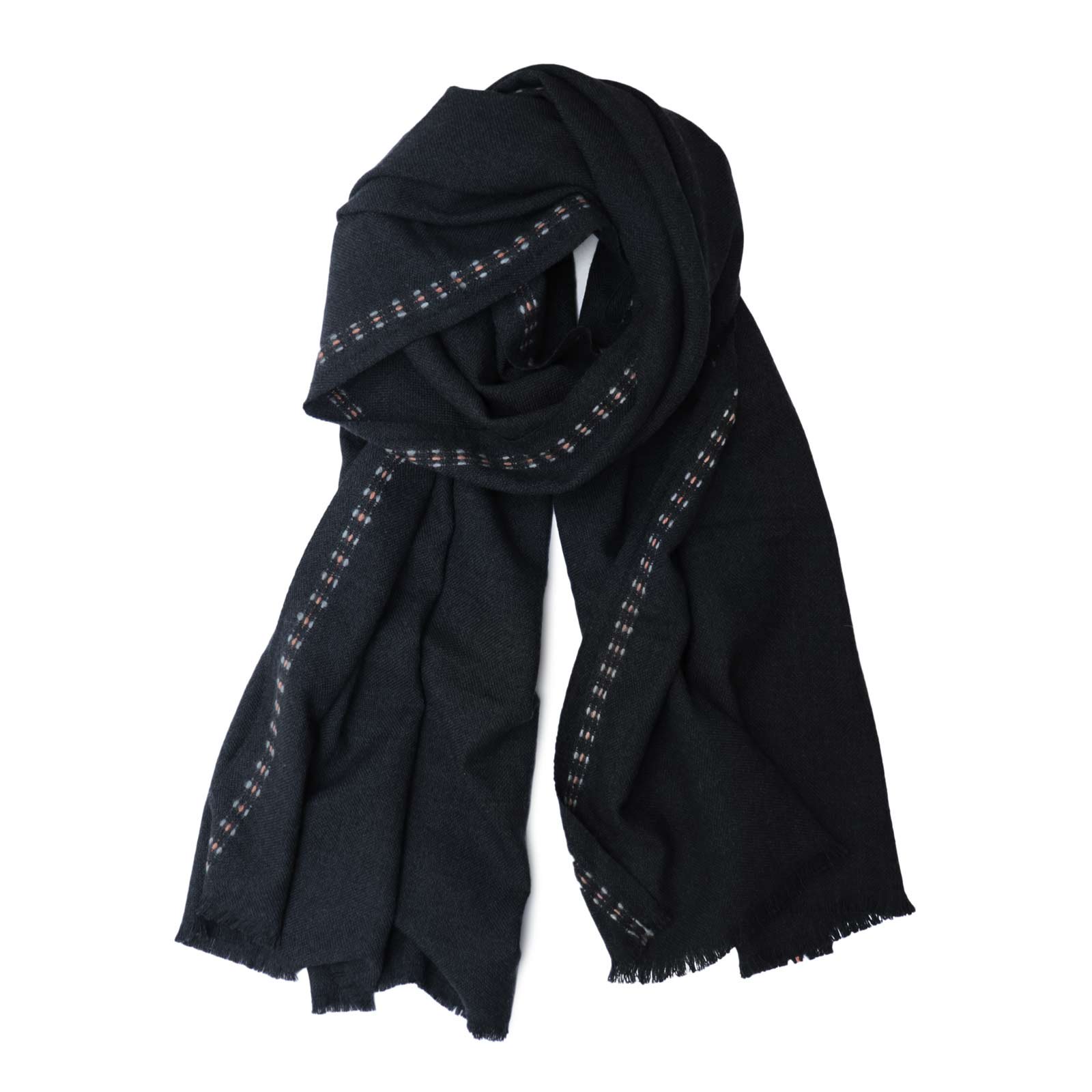 Lapuan Kankurit【 SAANA merino wool scarf 】darkgrey - ViVO,VA