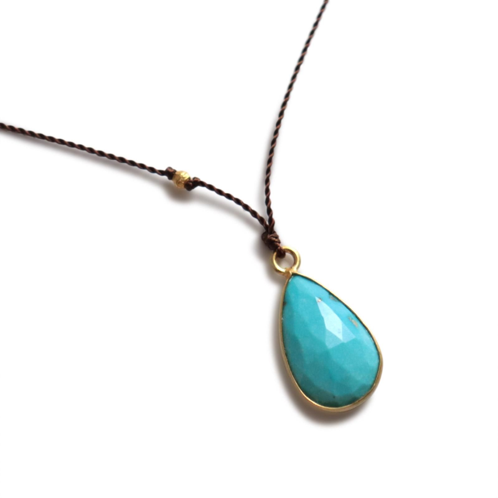 Margaret Solowマーガレット ソロウ ターコイズネックレス Smooth