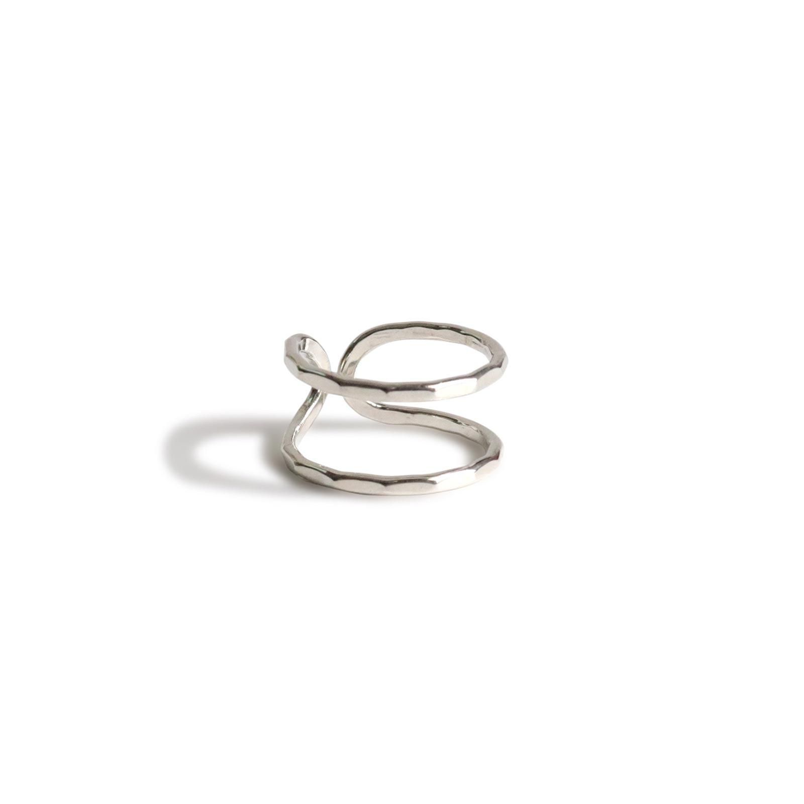 Melissa Joy Manning | Silver Double Open Back Ring - ViVO,VA